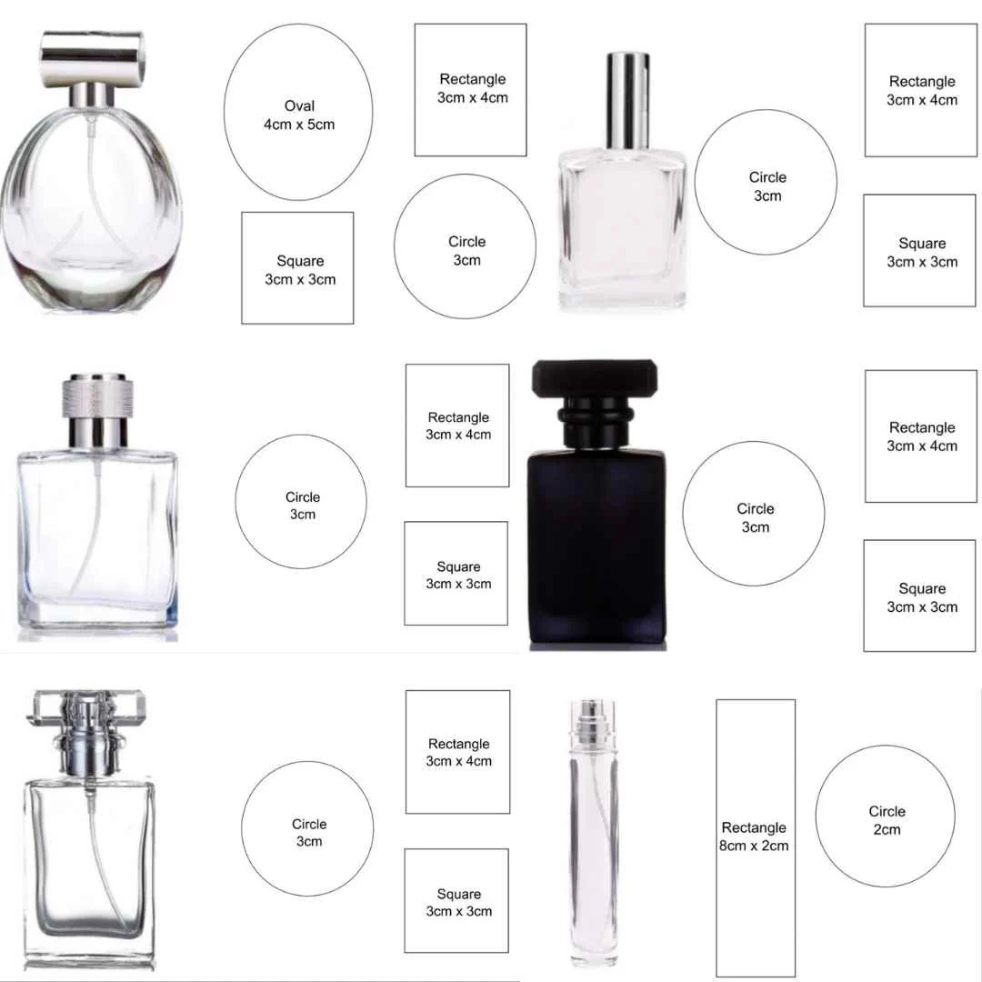 طباعة استيكر عطور في السعودية مقاومة للزيوت والكحول مع شركة إيجي ستيكر